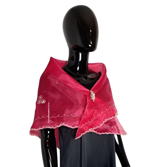 Fuchsia-Embroidered Alampay (Short) - Picture 2 of 5